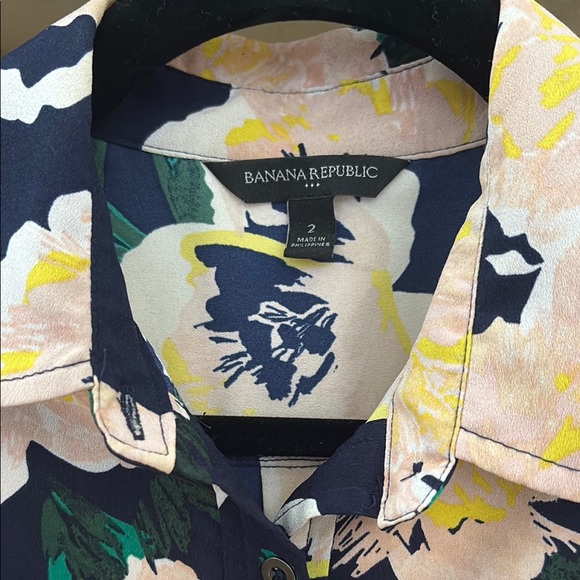 Banana Republic Navy Floral Maxi Dress - Picture 2 of 5